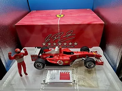 Buy Hot Wheels F1 Michael Schumacher Ferrari 1/18 2004 7 World Champion Car • 10£