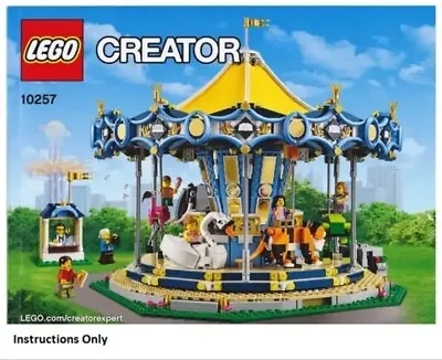 Buy Lego Creator Expert Fairground Carousel 10257 INSTRUCTION MANUAL ONLY • 25£