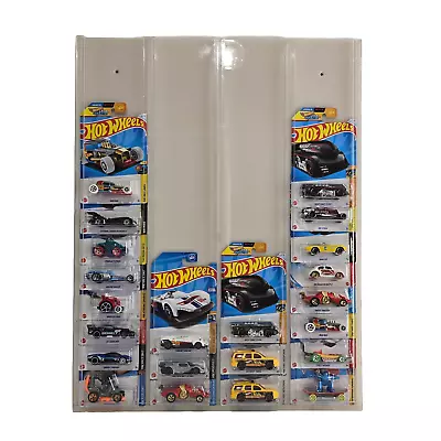 Buy 4 Unit Display Case Card Holder Rack 1/64 DIecast Scale Cars Hot Wheels Acrylic • 70.99£