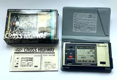 Buy Vintage 1982 RARE GD BANDAI - CROSS HIGHWAY - LCD GAME (Very Good Condition) • 65£
