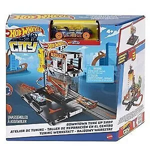 Buy Hot Wheels City Downtown Track Set Tune Up Shop • 16£
