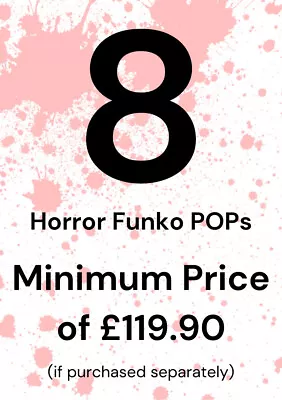 Buy Funko POP Mystery Box Random 8 Genuine Horror Funko POP With Protectors • 69.99£