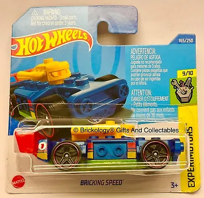 Buy Hot Wheels Fits Lego Car Bricking Speed Blue Build On Removable Parts By Mattel • 12£