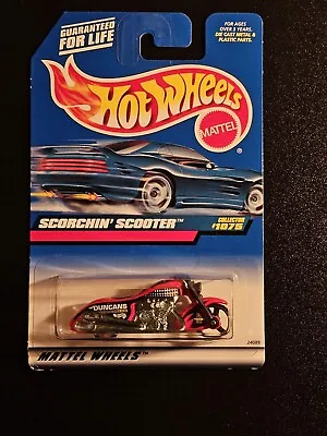 Buy Hot Wheels 2001 Duncan's Scorchin' Scooter Motorcycle  Long Card #1075 • 4.99£