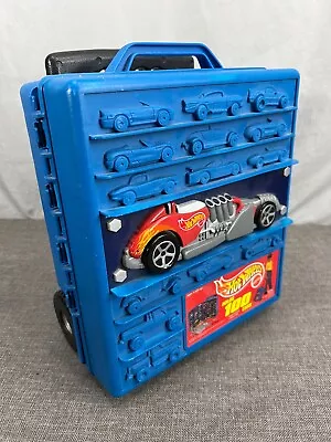 Buy Vintage 1997 Hot Wheels 100 Car Carrying Case With Wheels & Telescoping Handle • 17.95£
