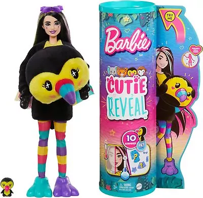 Buy Mattel-Barbie Cutie Reveal Jungle Series Doll - Tukan HKR00 - CO420863 • 24.86£