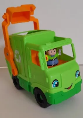 Buy Fisher-Price Green Recycling Truck With Sound & Little People Figure • 7.50£