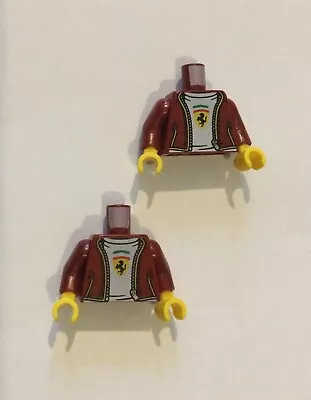Buy New Lego 2 X Minifigure Torso Ferrari F8 Tributo From Set 76895 Speed Champions • 4.99£