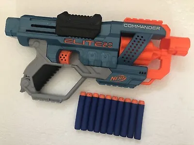 Buy NERF Elite 2.0 Commander RD-6 Blaster Gun Plus 10 Foam Darts - Hasbro • 7£