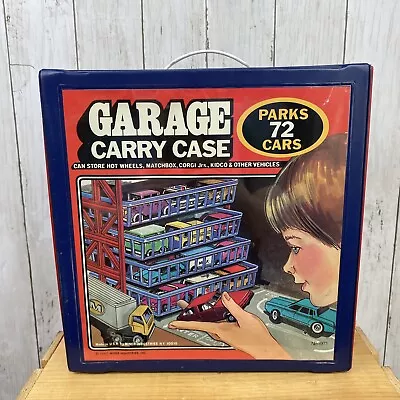 Buy 1984 Tara Toy Corp 72 Car Garage Carry Case Hot Wheels W/ 6 Original Tray • 34.70£