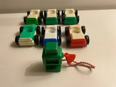 Buy 6 X Vintage Fisher Price Little People Garage Replacement Cars & Pump • 12.99£