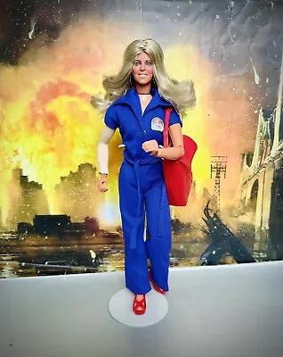 Buy Kenner Bionic Woman Jamie Sommers Doll With Jumpsuit Shoes Red Bag Reroot Custom • 60£