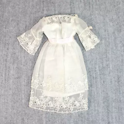 Buy 1960s BARBIE MATTEL Doll Midi-Marvelous Vintage #1870 Cream Gown 1968 Dress Only • 34.94£