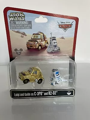 Buy Mattel Disney Pixar Cars Star Wars Luigi C-3PO & Guido R2-D2 Diecast • SEALED • 47.99£