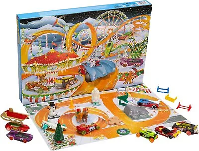 Buy Hot Wheels Advent Calendar, 8 Hot Wheels Holiday-Themed Toy Cars • 18.99£