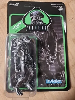 Buy Super7 - Alien ReAction Silver Alien Warrior Figure New Sealed MOC UNPUNCHED • 12£