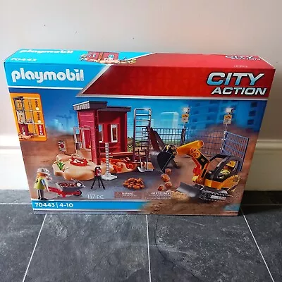 Buy Playmobil 70443 City Action Construction Excavator New! • 29.99£