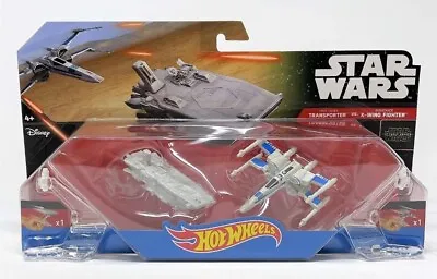 Buy Hot Wheels Star Wars Starship First Order Transporter X-Wing Fighter Vehicle Toy • 7.99£