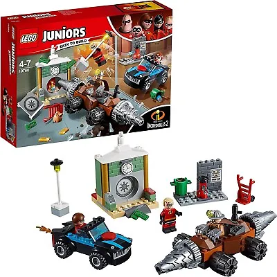 Buy LEGO Juniors The Incredibles 2 Bank Robbery Of The Tunnel Gravedigger 10760 NEW & ORIGINAL PACKAGING • 43.18£