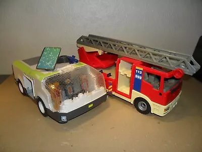 Buy PLAYMOBIL FIRE ENGINE+ SPACE TRUCK See Description • 8.48£