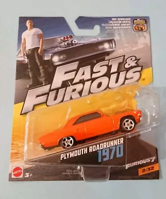 Buy Fast And Furious. Furious 7. '1970 Plymouth Roadrunner. New Collectable Toy Car. • 4.50£