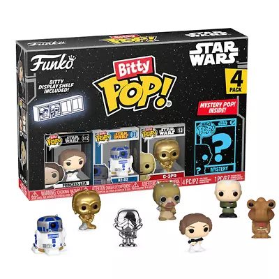 Buy Funko Bitty POP! Princess Leia Star Wars 4-pack Vinyl Figures New • 12.49£