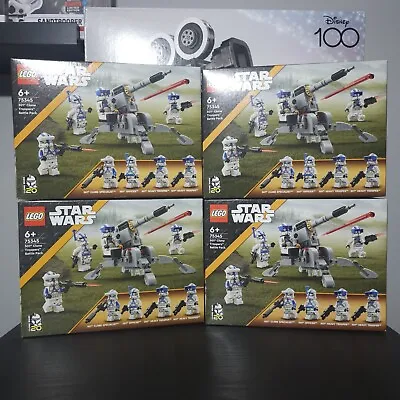 Buy 4x LEGO Star Wars - 501st Clone Troopers Battle Pack - 75345 • 55£