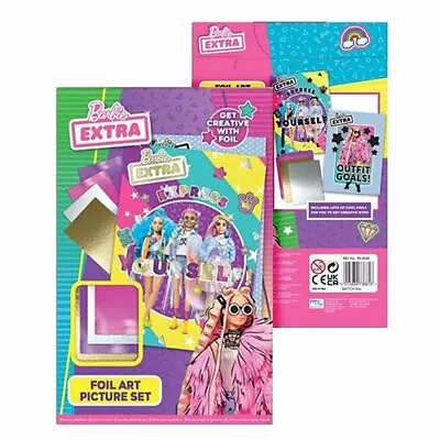 Buy New Barbie Extra Foil Art Picture Set X1 Age 3+ • 2.95£