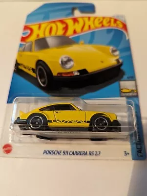 Buy Hot Wheels New Sealed Porsche 911 Carrera Gt2 2.7 Yellow On Long Card In Very... • 1.99£