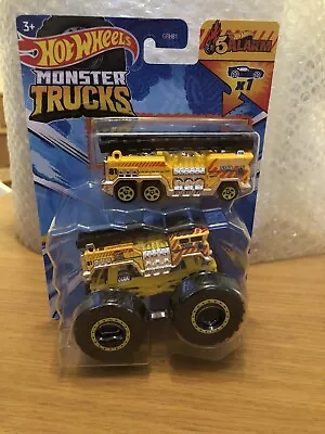 Buy Hot Wheels Monster Trucks 5 Alarm Truck 1:64 New + Bonus 5 Alarm Die Cast Car • 8.50£