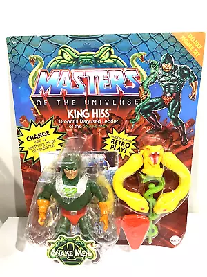Buy Masters Of The Universe Origins King Hiss Figure USA Version Unpunched Rare • 34.99£