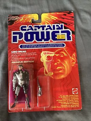 Buy Vintage Captain Power Action Figure Mattel Carded 1987 Lord Dread • 29.99£