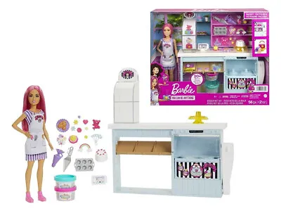 Buy Barbie - Bakery - You Can Be Anything - Cake Bakery - Mattel 2021 - Nrfb • 42.17£