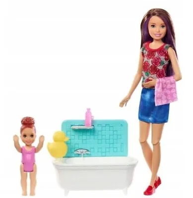 Buy Barbie Skipper Doll Babysitters Club BABY WITH BATHTUB FXH05 Mattel • 48.22£