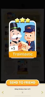 Buy Monopoly Go Card Sticker - Traintastic - Fast Delivery ✅ • 0.99£