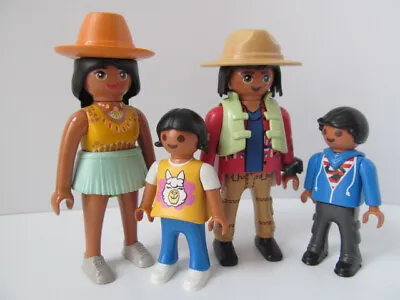 Buy Playmobil Dollshouse/Hotel/Beach Family Figures: Mum, Dad, Boy & Girl NEW • 12.49£