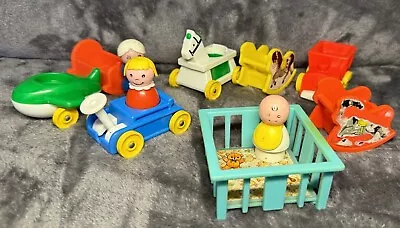Buy Vintage Fisher Price Toys Family Nursery Set • 15.99£