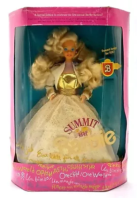 Buy 1990 NrfB Annual Barbie Summit Doll / Mattel 7027 / NrfB, Original Packaging Damaged • 51.38£