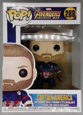 Buy Funko POP #288 Captain America - Marvel Avengers Damaged Box - Inc POP Protector • 11.99£