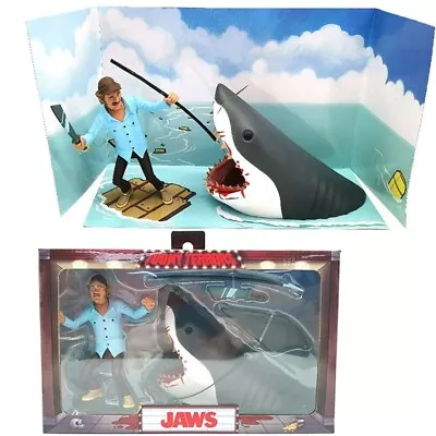 Buy NECA Toony Terrors Jaws Quint VS The Shark 6  PVC Action Figure Model Toys • 54.99£