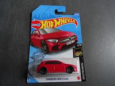 Buy Hot Wheels '19 Mercedes-Benz A-Class - Red Colour - 2020 Long Card Issue. SEALED • 9£