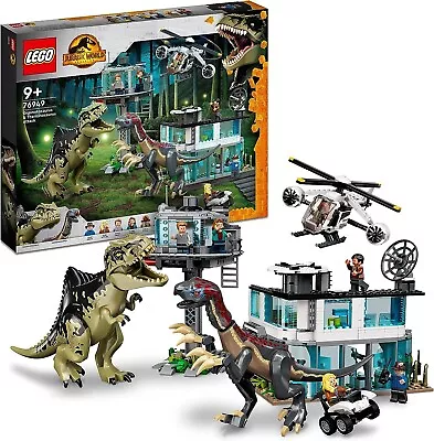 Buy LEGO 76949 Jurassic World Dominion Giganotosaurus & Therizinosaurus Attack New • 95£