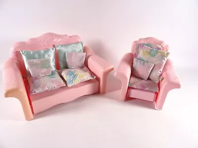 Buy Vintage Barbie Furniture Pink Magic Couch And Armchair Mattel 4771 Accessories Rare (14433) • 20.60£