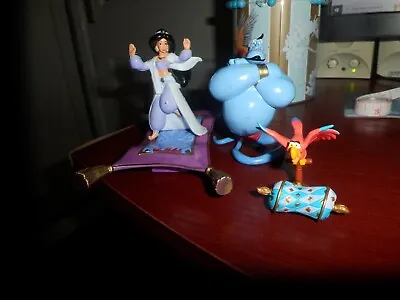 Buy Disney Aladdin Jasmin, Genie And Lago Figures And Flying Carpet Bundle • 4.99£