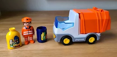 Buy PLAYMOBIL 1.2.3 (6774) Recycling Truck With Figure And Rubbish • 5.99£