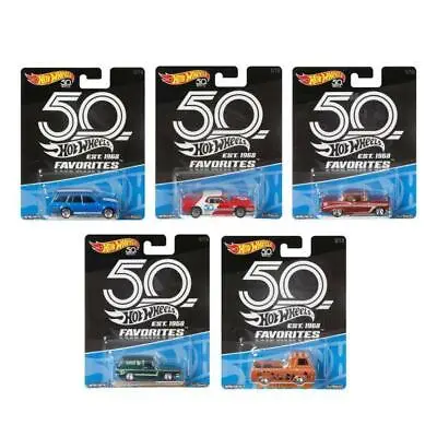 Buy Hot Wheels 50th Anniversary Real Riders Set Of 5 Collectable Vehicles FLF35 • 29.99£