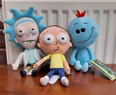 Buy Rick And Morty 8” Funko Galactic Plush Toys Rick, Morty & Mr Meeseeks • 14.99£