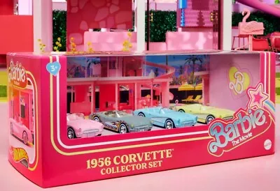 Buy Hot Wheels Barbie The Movie Corvette Set - 2023 Premium Release - BOXED Shipping • 54.95£
