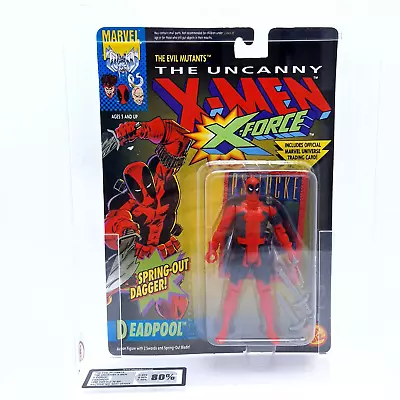 Buy X-MEN Marvel ☆ DEADPOOL GRADED 80 UKG Action Figure ☆ Toybiz Sealed Carded 90's • 399.99£