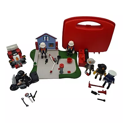 Buy Playmobil Fire And Police Mix Playset With One Storage Case Some Missing Pieces • 19.50£